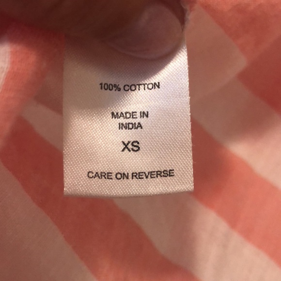 Striped v-neck button down shirt - Picture 4 of 4